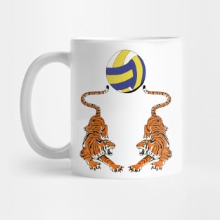 Tiger Volleyball Sports Team Jersey - White Version Mug